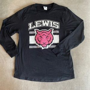 Varsity Spirit “LEWIS” tigers long sleeve glitter/ sparkle shirt Medium New